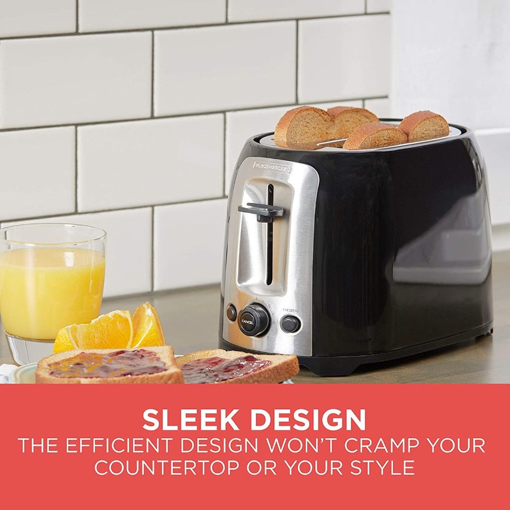 BLACK+DECKER 2-Slice Extra-Wide Slots Toaster - Picture 7 of 9